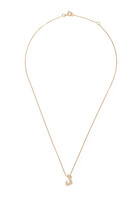 18K YG Oula Diamond XS Letter Chain Pendant - L:Yellow Gold:One Size